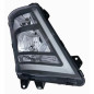 PROIETTORE SINISTRO LED H7,H1 REGOLAZIONE MANUALE CON PARABOLA NERA CON LUCE DIURNA A LED VOLVO TRUCK FH16 2013