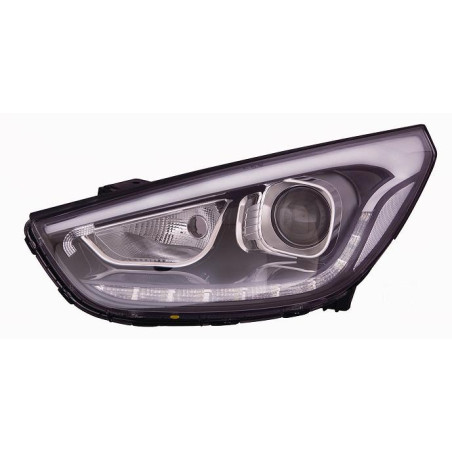 PROIETTORE SINISTRO LED HIR PY21 CON PARABOLA NERA CON LUCE DIURNA LED CON PREDISPOSIZIONE REGOLAZIONE ELETTRICA HYUNDAI iX35TU