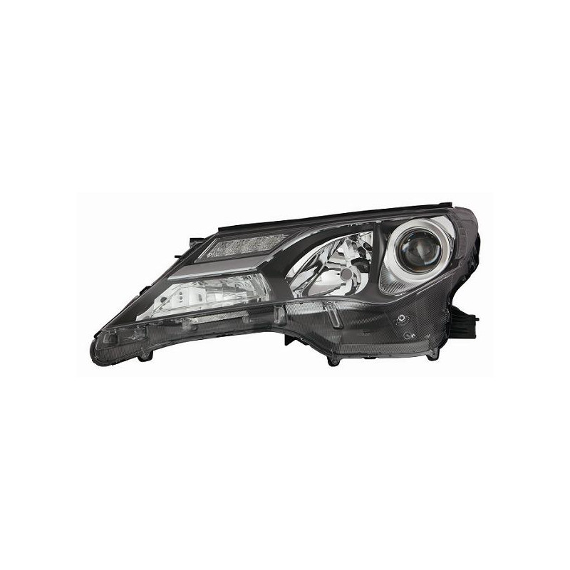 PROIETTORE DESTRO LED XENON CON PARABOLA NERA CON LUCE DIURNA LED TOYOTA RAV 4 A4 20122016