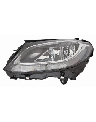 PROIETTORE DESTRO LED H7,H7,PWY24W CON PARABOLA NERA CON MOTORE MERCEDES-BENZ C CLASS COUPECABRIO W205 20152018, MERCEDES-BENZ 