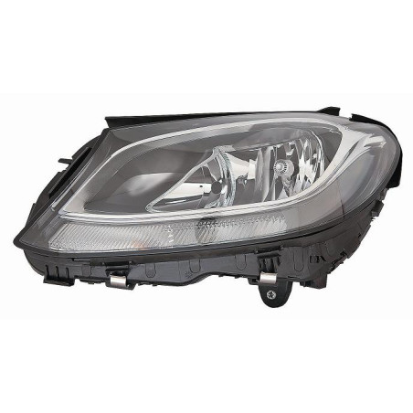 PROIETTORE DESTRO LED H7,H7,PWY24W CON PARABOLA NERA CON MOTORE MERCEDES-BENZ C CLASS COUPECABRIO W205 20152018, MERCEDES-BENZ 