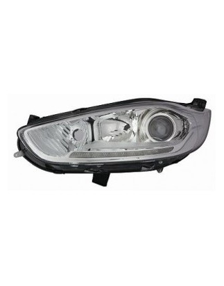 PROIETTORE SINISTRO LED H1,H7 CON PARABOLA CROMATA CON MOTORE CON LUCE DIURNA LED FORD FIESTA JD 20132017