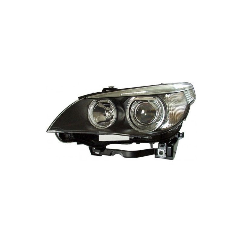 PROIETTORE DESTRO 4 PORTE LED XENON CON PARABOLA NERA CON MOTORE BMW SERIES 5 E60E61 20032010VERS 2007
