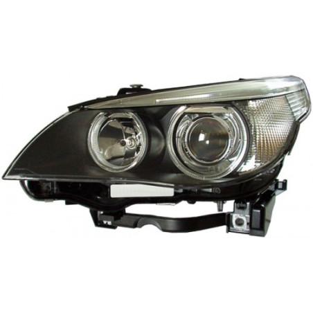 PROIETTORE DESTRO 4 PORTE LED XENON CON PARABOLA NERA CON MOTORE BMW SERIES 5 E60E61 20032010 VERS 2007