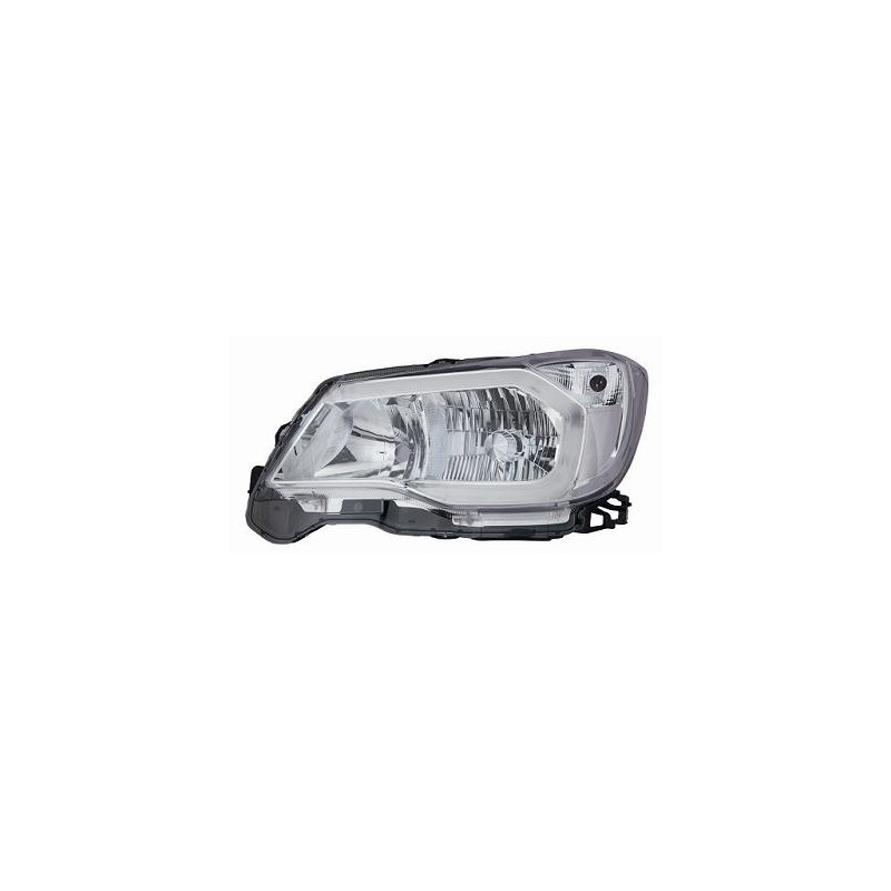 PROIETTORE SINISTRO LED XENON CON PARABOLA CROMATA CON MOTORE CON LUCE DIURNA LED SUBARU FORESTER SJ 20122015, SUBARU FORESTER 