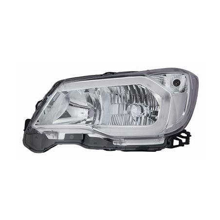 PROIETTORE SINISTRO LED XENON CON PARABOLA CROMATA CON MOTORE CON LUCE DIURNA LED SUBARU FORESTER SJ 20122015, SUBARU FORESTER 