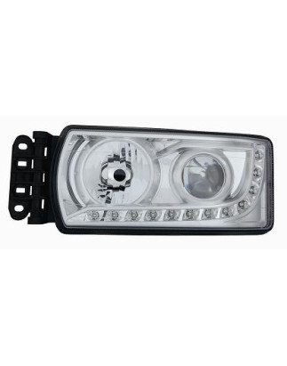 PROIETTORE SINISTRO LED H7,H7 REGOLAZIONE MANUALE CON LUCE DIURNA LED IVECO STRALIS 20032019 VERS 012013