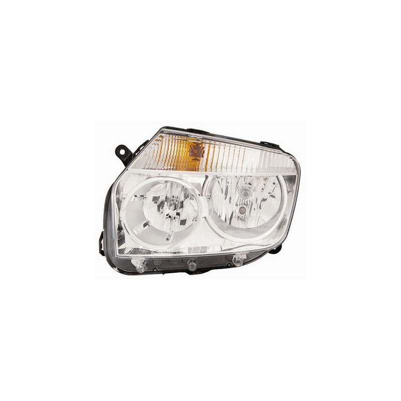 PROIETTORE SINISTRO H7,H1 CON PARABOLA CROMATA CON PREDISPOSIZIONE REGOLAZIONE ELETTRICA DACIA DUSTER I HS 20102017VERS 2013