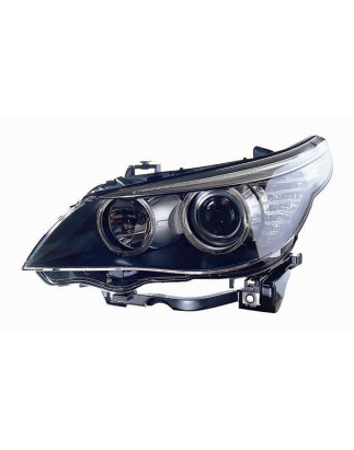 PROIETTORE SINISTRO LED 2H7 CON PARABOLA NERA CON MOTORE BMW SERIES 5 E60E61 20032010 VERS 2007