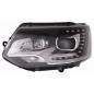 PROIETTORE DESTRO LED XENON,D3S,H7 CON PARABOLA NERA CON MOTORE CON LUCE DIURNA LED VOLKSWAGEN TRANSPORTER T5 7HA7HH7EA7EH 2010