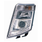 PROIETTORE SINISTRO LED XENON REGOLAZIONE MANUALE CON LED CON PARABOLA CROMATA VOLVO TRUCK FH16 20082013