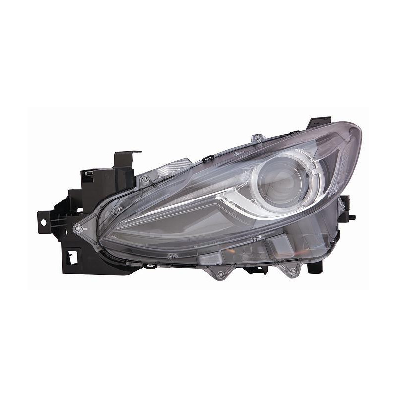 PROIETTORE DESTRO LED XENON CON PARABOLA NERA CON LUCE DIURNA LED MAZDA 3 SDN-HB BMBN 20132016, MAZDA 3 SDN-HB BP 20162019