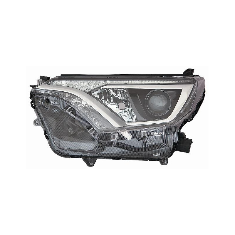 PROIETTORE DESTRO LED HIR WY21W CON PARABOLA NERA CON MOTORE CON LUCE DIURNA LED TOYOTA RAV 4 A4 20162019