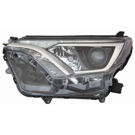 PROIETTORE DESTRO LED HIR WY21W CON PARABOLA NERA CON MOTORE CON LUCE DIURNA LED TOYOTA RAV 4 A4 20162019