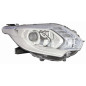 PROIETTORE DESTRO LED XENON CON PARABOLA CROMATA CON LUCE DIURNA LED CON PREDISPOSIZIONE REGOLAZIONE ELETTRICA MITSUBISHI PU L2