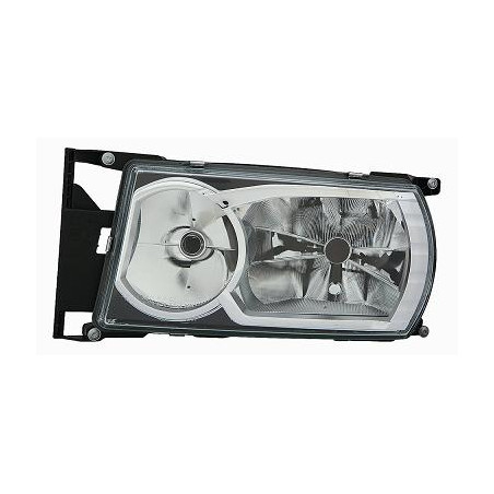 PROIETTORE SINISTRO LED XENON,H7,D1R REGOLAZIONE MANUALE CON PARABOLA CROMATA SCANIA SERIE G - P- R 2014