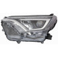 PROIETTORE SINISTRO LED WY21W LENTICOLARE A LED CON PARABOLA NERA CON MOTORE TOYOTA RAV 4 A4 20162019
