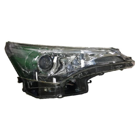 PROIETTORE SINISTRO LED H1R2 CON PARABOLA NERA CON LUCE DIURNA LED TOYOTA AVENSIS T27 2015