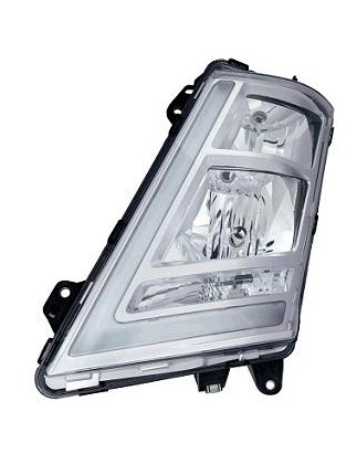PROIETTORE DESTRO LED H7,H1 CON PARABOLA CROMATA CON MOTORE VOLVO TRUCK FH16 2013