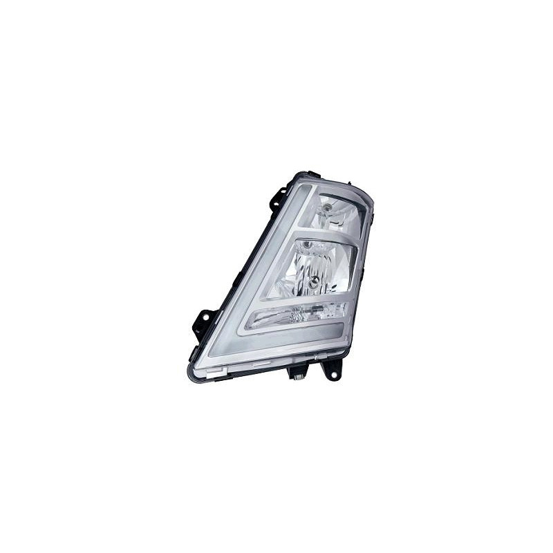 PROIETTORE DESTRO LED H7,H1 CON PARABOLA CROMATA CON MOTORE VOLVO TRUCK FH16 2013