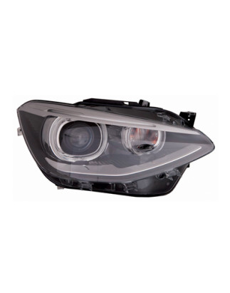 PROIETTORE DESTRO 5 PORTE LED XENON CON PARABOLA NERA CON MOTORE CON LUCE DIURNA LED BMW SERIES 1 35D F21F20 20112015