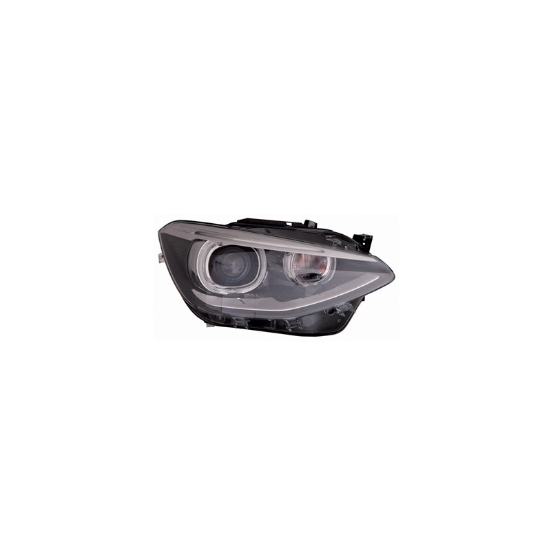 PROIETTORE DESTRO 5 PORTE LED XENON CON PARABOLA NERA CON MOTORE CON LUCE DIURNA LED BMW SERIES 1 35D F21F20 20112015