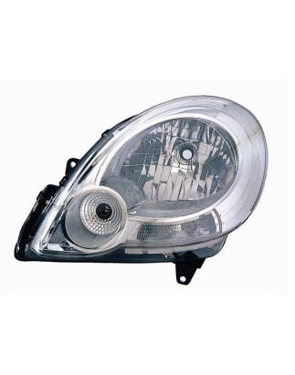 PROIETTORE DESTRO H4 CON PARABOLA CON PREDISPOSIZIONE REGOLAZIONE ELETTRICA RENAULT KANGOO KW0KW1 20082013