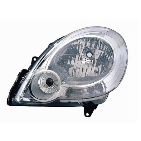 PROIETTORE DESTRO H4 CON PARABOLA CON PREDISPOSIZIONE REGOLAZIONE ELETTRICA RENAULT KANGOO KW0KW1 20082013