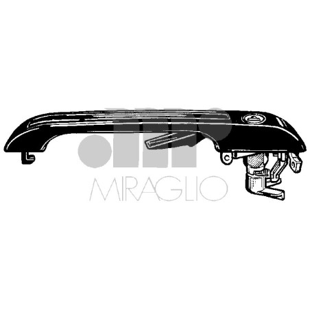 MANIGLIA ESTERNA ANTERIORE DESTRO CON CHIAVE VOLKSWAGEN CADDY 14 19791995, VOLKSWAGEN GOLF I 17 19771983, VOLKSWAGEN GOLF II 19