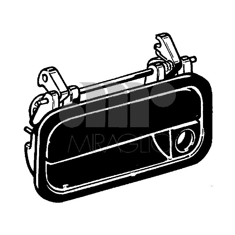 MANIGLIA ESTERNA SENZA BLOCCHETTO ANTERIORE DESTRO OPEL ASTRA F T92 19911994, OPEL ASTRA F T92 19951998, OPEL CALIBRA C89 19891