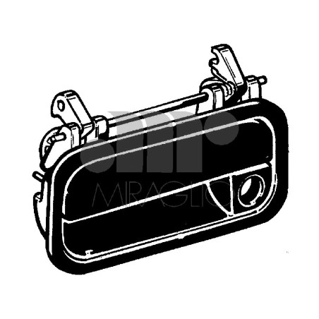 MANIGLIA ESTERNA SENZA BLOCCHETTO ANTERIORE DESTRO OPEL ASTRA F T92 19911994, OPEL ASTRA F T92 19951998, OPEL CALIBRA C89 19891