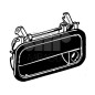 MANIGLIA ESTERNA SENZA BLOCCHETTO ANTERIORE DESTRO OPEL ASTRA F T92 19911994, OPEL ASTRA F T92 19951998, OPEL CALIBRA C89 19891