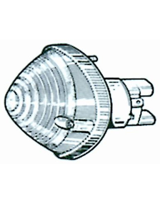 FANALE ANTERIORE DESTROSINISTRO CON PORTALAMPADA BIANCO FIAT 500 F  L  R 19651975