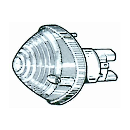 FANALE ANTERIORE DESTROSINISTRO BIANCO CON PORTALAMPADA FIAT 500 F  L  R 19651975