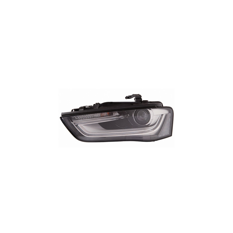PROIETTORE SINISTRO LED XENON CON PARABOLA NERA CON MOTORE CON LUCE DIURNA LED AUDI A4 8KH8K28K5 20112015