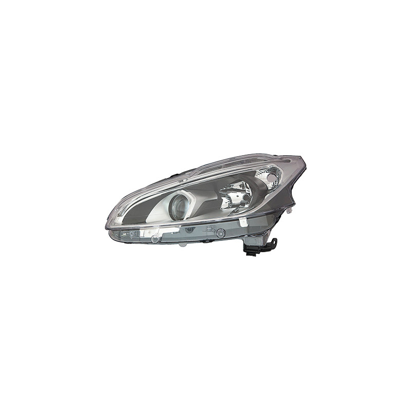 PROIETTORE SINISTRO LED H7,H7,PY21WSV CON PARABOLA NERA CON LUCE DIURNA LED CON PREDISPOSIZIONE REGOLAZIONE ELETTRICA PEUGEOT 2