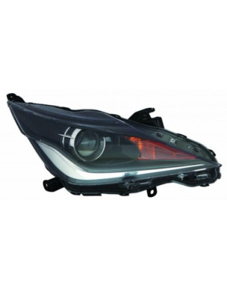 PROIETTORE DESTRO LED H1R2 CON PARABOLA NERA CON LUCE DIURNA LED CON PREDISPOSIZIONE REGOLAZIONE ELETTRICA TOYOTA AYGO B4 20142