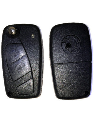 GUSCIO CHIAVE NERO 3 TASTI: VANO BATTERIA POSTERIORE TASTO APERTURA TASTO CHIUSURA TASTO PORTELLONE LAMA SIP22 FIAT DOBLO 11922