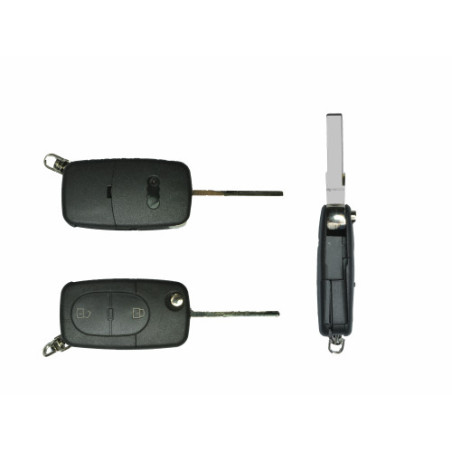 GUSCIO CHIAVE NERO 2 TASTI: BATTERIA 1616 TASTO APERTURA TASTO CHIUSURA LAMA HU66 AUDI A3 8P18PA 20032008, AUDI A3 8P18PA8P7 20