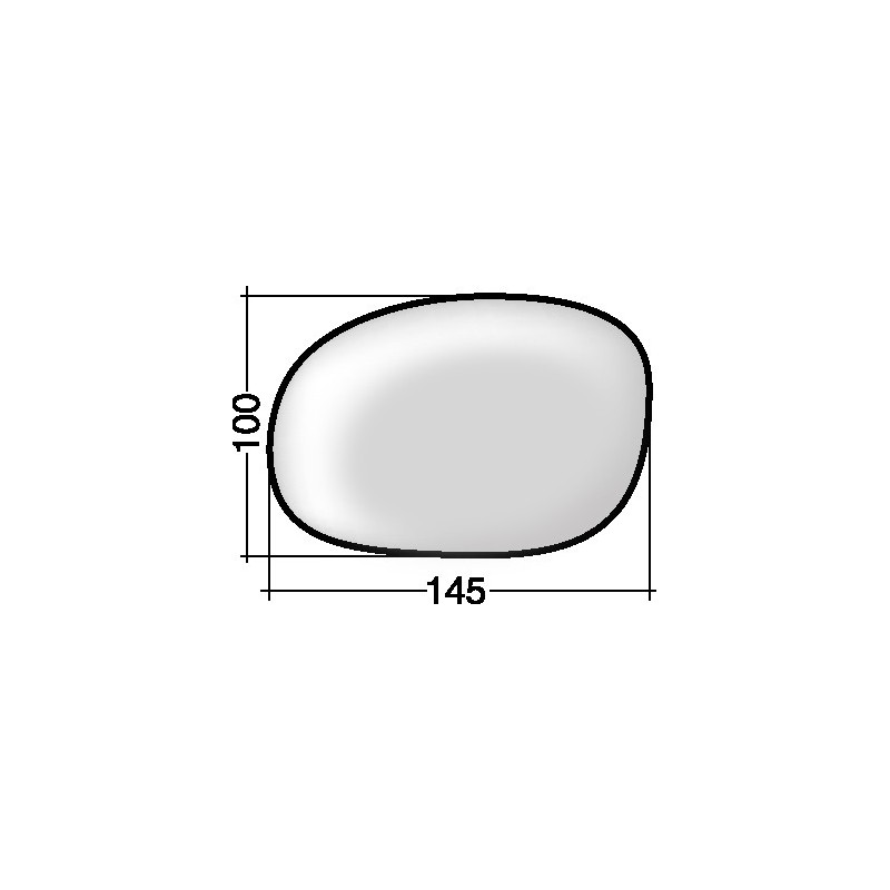 VETRO CON PIASTRA DESTRO TERMICO CONVESSO CITROEN C2 JM 20032008, CITROEN C2 JM 20082010, CITROEN C3 FCFN 20022010, CITROEN C3 
