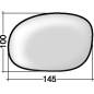 VETRO CON PIASTRA DESTRO TERMICO CONVESSO CITROEN C2 JM 20032008, CITROEN C2 JM 20082010, CITROEN C3 FCFN 20022010, CITROEN C3 