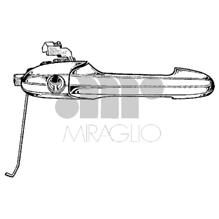 MANIGLIA ESTERNA ANTERIORE SINISTRO FIAT 500 312 20072015      , FIAT 500 312 2015