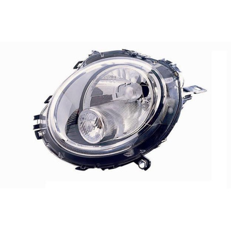 PROIETTORE DESTRO H4 CON MOTORE CON FANALE BIANCO MINI CABRIO R57 20082010, MINI CABRIO R57 20102015VERS 2006 , MINI CLUBMAN R5
