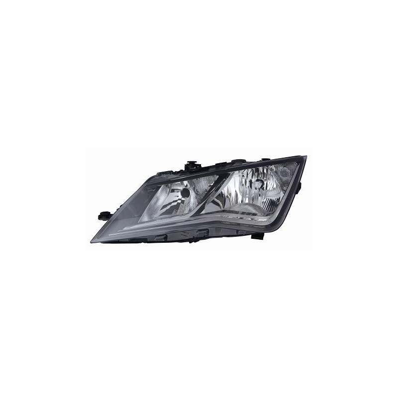 PROIETTORE DESTRO H7,H7 CON PARABOLA NERA CON MOTORE SEAT LEON 5F1 20132017