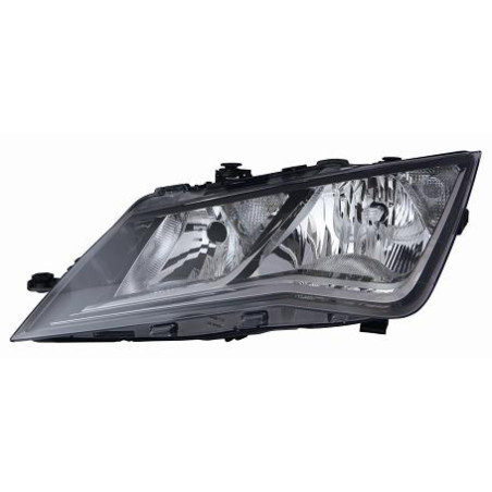 PROIETTORE DESTRO H7,H7 CON PARABOLA NERA CON MOTORE SEAT LEON 5F1 20132017