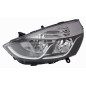 PROIETTORE DESTRO H7,H1 CON PARABOLA NERA CON BORDO INTERNO CROMATO CON MOTORE RENAULT CLIO IV BHKH 20132016