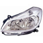 PROIETTORE DESTRO H7,H7 CON PARABOLA CROMATA CON PREDISPOSIZIONE REGOLAZIONE ELETTRICA RENAULT CLIO III BR0 1CR0 1 20062009