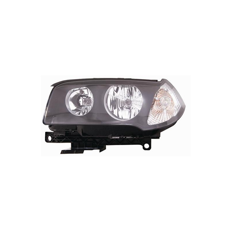 PROIETTORE DESTRO 2H7 CON PARABOLA NERA CON MOTORE CON INDICATORE DI DIREZIONE BIANCO BMW X3 E83 20042007