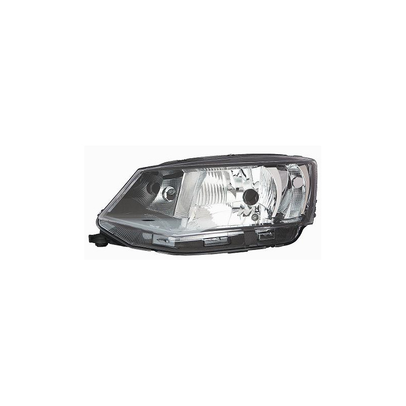 PROIETTORE SINISTRO H4 CON PARABOLA NERA CON MOTORE SKODA FABIA NJ3 20142018, SKODA FABIA NJ3 20182021