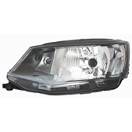 PROIETTORE SINISTRO H4 CON PARABOLA NERA CON MOTORE SKODA FABIA NJ3 20142018, SKODA FABIA NJ3 20182021